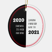 さらば2020 |今後2021年 |新年 セラミックオーナメント (左)