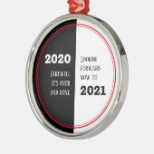 さらば2020 |今後2021年 |新年 メタルオーナメント (左)