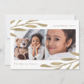 さらば2024フェイク金ゴールド植物写真2枚 シーズンカード (正面)