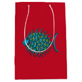 さらファンシーれた魚 ミディアムペーパーバッグ (正面)