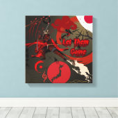 さら来に日本の侍 キャンバスプリント (インサイチュ (ウッドフロア))