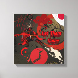 さら来に日本の侍 キャンバスプリント