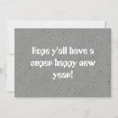 さりげない新年の優雅なカード サンキューカード (裏面)