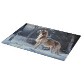 さるきはそれを雪のクリスマスに手放した カッティングボード (角)