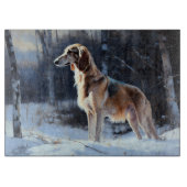 さるきはそれを雪のクリスマスに手放した カッティングボード (正面)