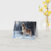 さるきはそれを雪のクリスマスに手放した カード (黄色い花)