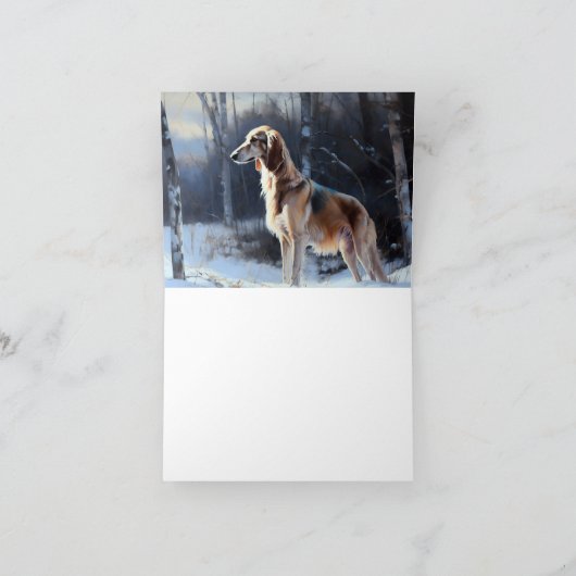 さるきはそれを雪のクリスマスに手放した カード (内部)