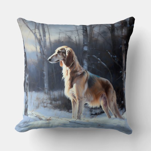 さるきはそれを雪のクリスマスに手放した クッション (正面)