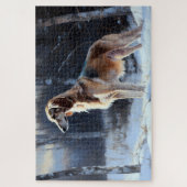 さるきはそれを雪のクリスマスに手放した ジグソーパズル (縦)