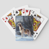 さるきはそれを雪のクリスマスに手放した トランプ (裏面)