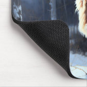 さるきはそれを雪のクリスマスに手放した マウスパッド (コーナー)