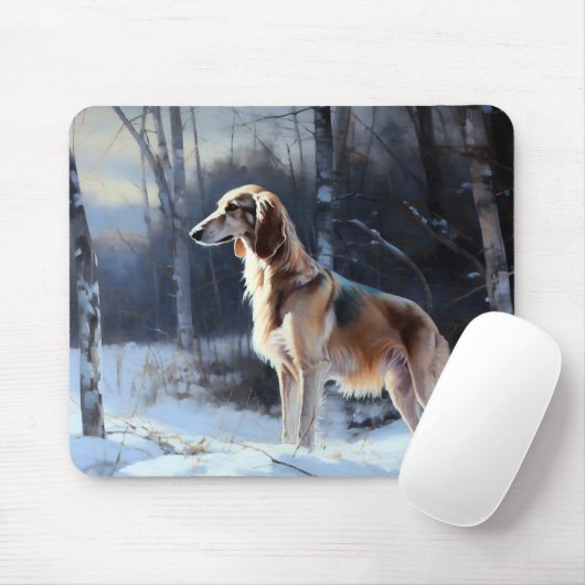 さるきはそれを雪のクリスマスに手放した マウスパッド (マウス)