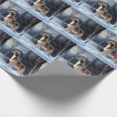 さるきはそれを雪のクリスマスに手放した ラッピングペーパー (角)