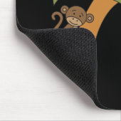 さるのパーソナライズされたカスタムネーム バックトゥスクール マウスパッド (コーナー)