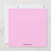 さるの赤ちゃん 女の子 フォトお知らせ 案内状 (裏面)