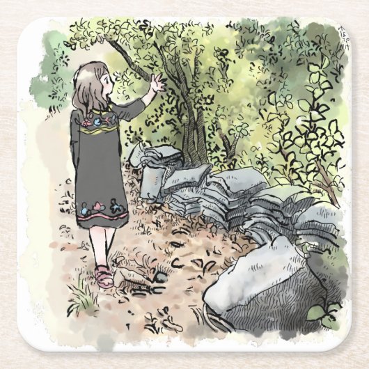 されいいじ スクエアペーパーコースター (正面)