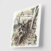 されいれじ スクエア壁時計 (傾斜)