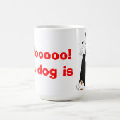 された犬 コーヒーマグカップ (中央)