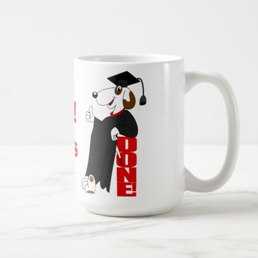 された犬 コーヒーマグカップ (右)