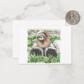 されなやじ ノートカード (正面/裏面インサイチュ)