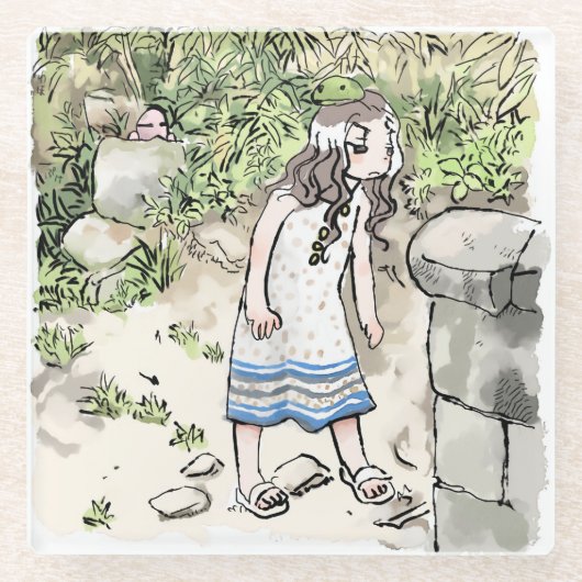 されなれじ ガラスコースター (正面)
