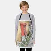 されやごじ エプロン (着用した状態)