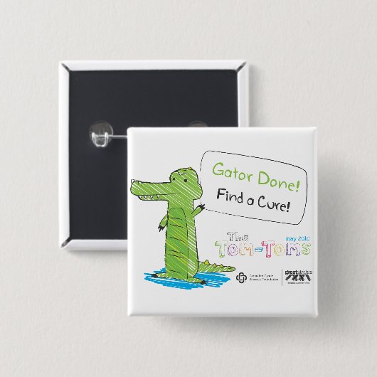 されるわに! 缶バッジ (正面&裏面)