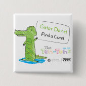 されるわに! 缶バッジ (正面)