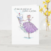 "さわっおもしろいた"女性ユーモアの誕生日カード カード (黄色い花)