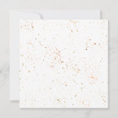 さわやかなオレンジと花のニュートラル 招待状 (裏面)