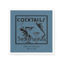 さわやかなカクテルティール（緑がかった色）ブルーパーティー