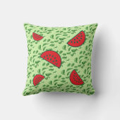 さわやかなスイカの葉 クッション (裏面)