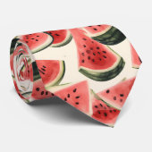さわやかなスイカ模様 ネクタイ (ロール)