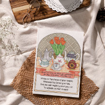 さわやかなティーポット 友情カード