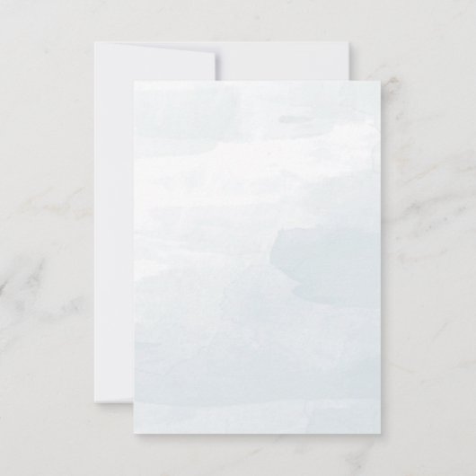 さわやかなマウンテンウッドランドフォレストウェディングRSVP 出欠カード (裏面)