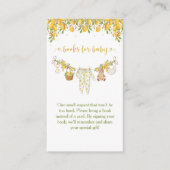 さわやかなリトルワン レモン シトラス ベイビーシャワー エンクロージャーカード (正面)