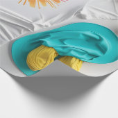 さわやかなレモン&ローズ ラッピングペーパー (角)