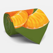さわやかな大きなオレンジのパターン ネクタイ (ロール)