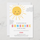さわやかな太陽のベビーシャワー 招待状 (正面)