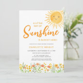 さわやかな太陽のベビーシャワー 招待状 (スタンド正面)