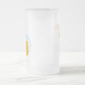 さわやかな柑橘類 フロストグラスビールジョッキ (中央)