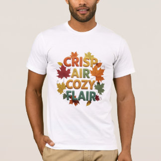 さわやかな空気の心地よい雰囲気の秋のタイポグラフィ Tシャツ