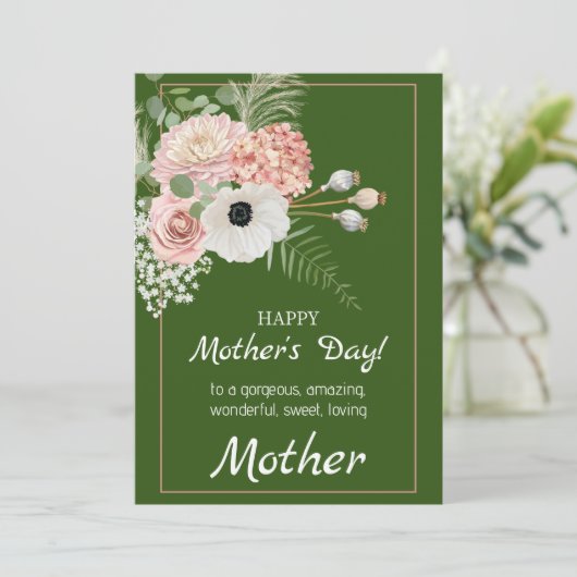 さわやかな花の母の日カード - みんなで咲こう シーズンカード (スタンド正面)