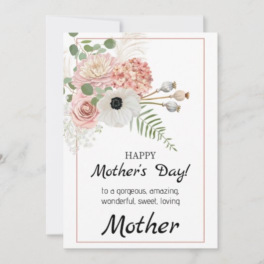 さわやかな花の母の日カード - みんなで咲こう シーズンカード (正面)