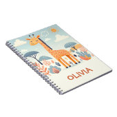 さわやかな サバンナの キリン ノートブック (右側)