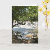 さわやかな、ハッピーバースデーマイ・ラブ、カード カード (黄色い花)