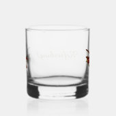 さわやかな！赤い二面飲み物用品セット ウイスキーグラス (右)