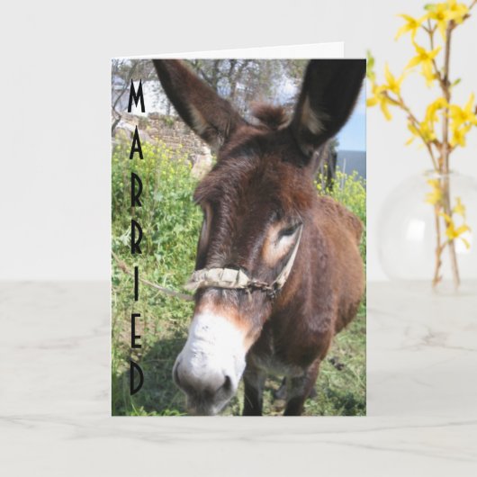  – さ結婚したあ、やった！ カード (黄色い花)