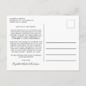 さ結婚したあ、写真祝を撮れ結婚 案内ポストカード (裏面)