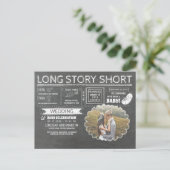 ざっくりストーリー 結婚と赤ちゃんのお祝い 案内ポストカード (スタンド正面)